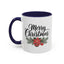 Christmas Mug - Merry Christmas Black Text Mistletoe