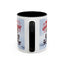 Christmas Mug - Merry Christmas Red Text Puppy Green Top 2