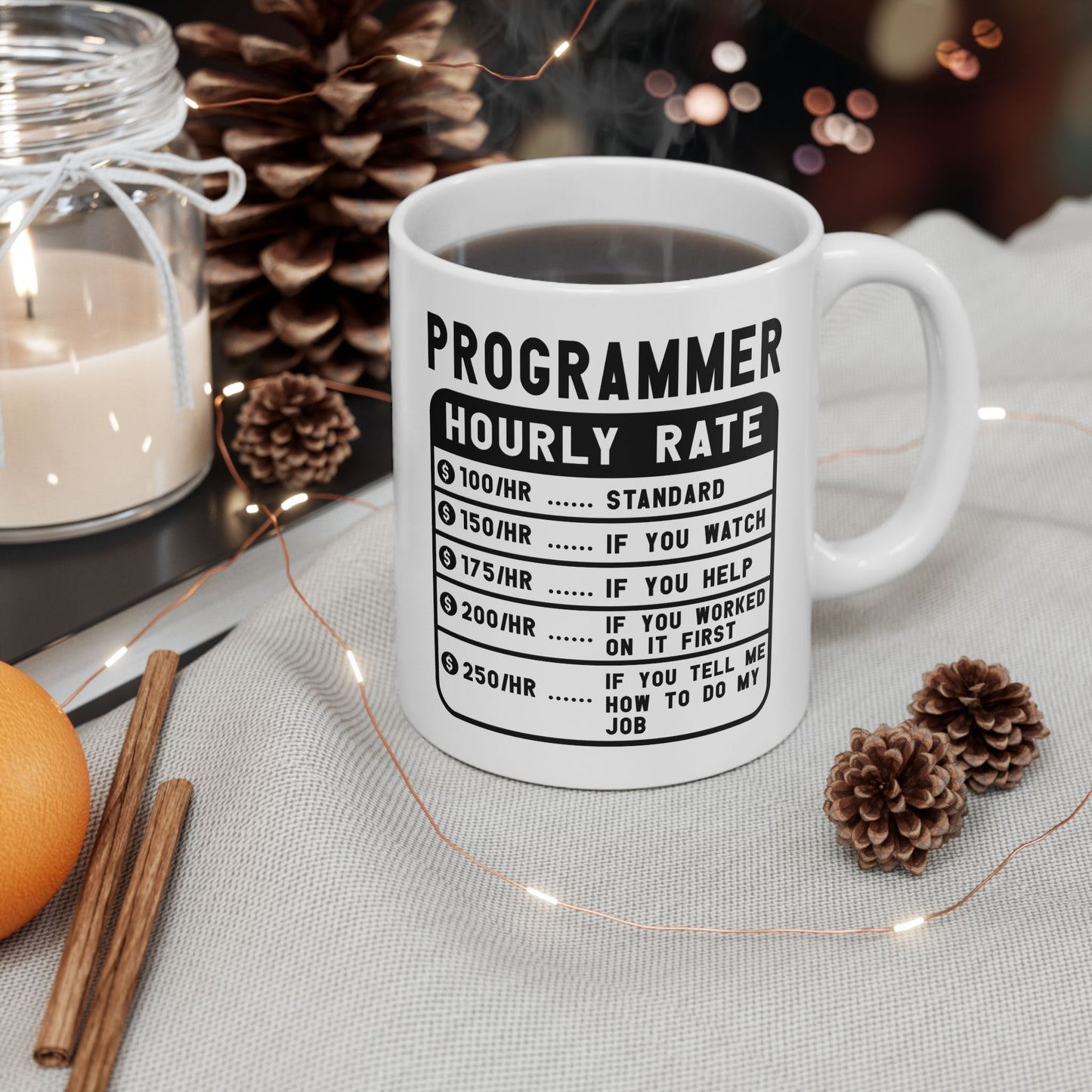 Office Mug - Programmer Hourly Rate