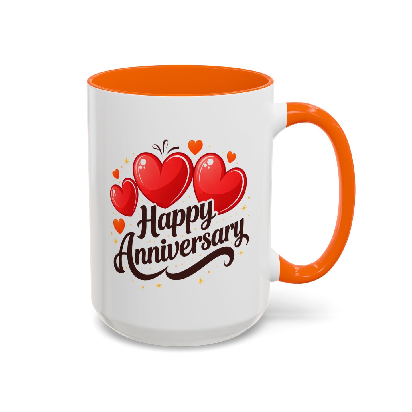 Anniversary Mug - Happy Anniversary Hearts
