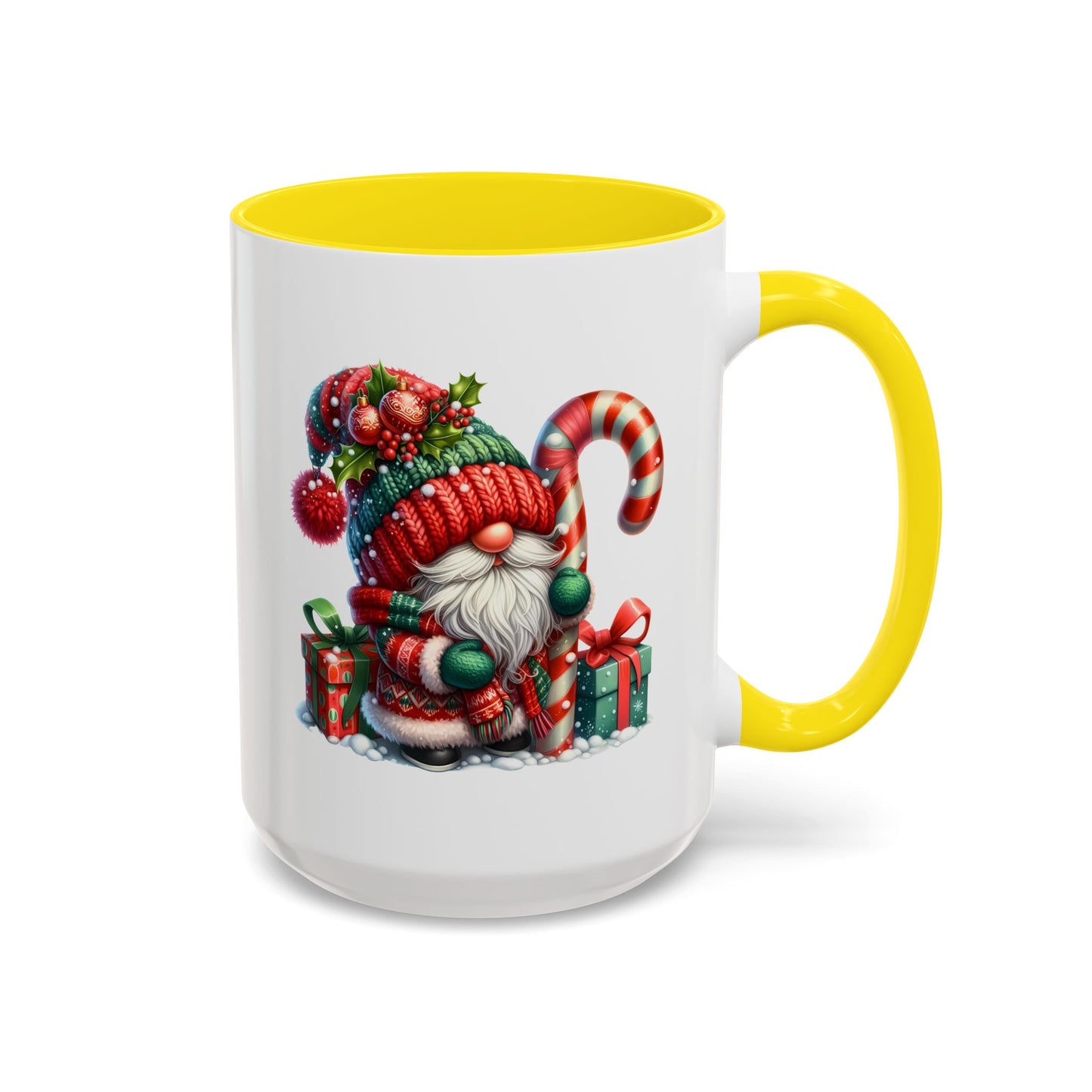 Christmas Mug - Gnome Candy Cane and Presents