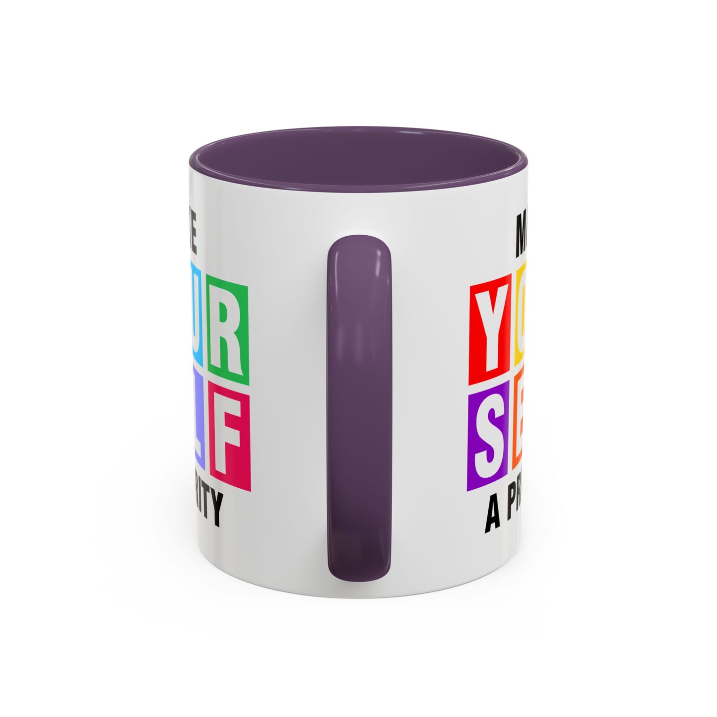 Wellness Mug - Make Yourself a Priority Colored Blocks