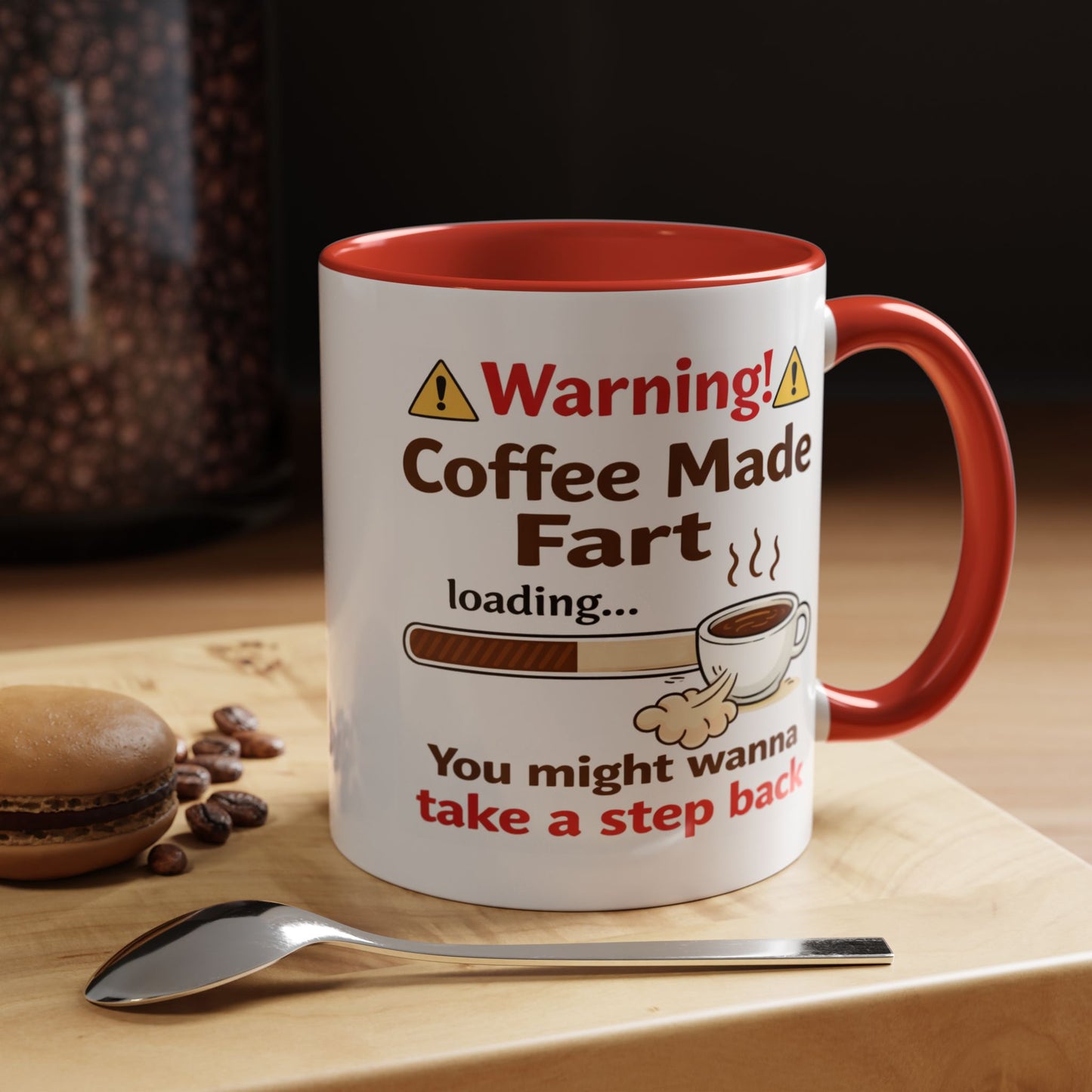 Humor Mug - Warning Coffee Made Fart