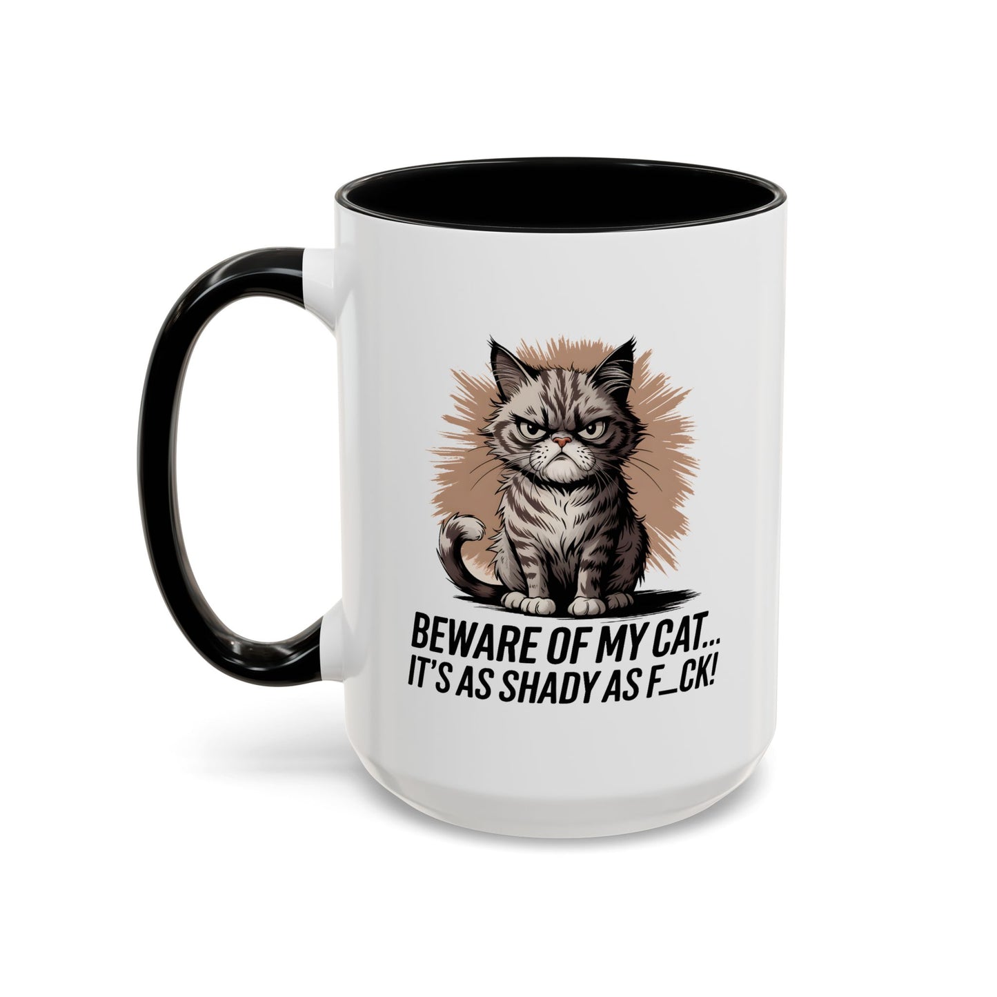 Humor Mug - Beware of My Cat