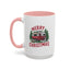 Christmas Mug - Merry Christmas Red & White Camper