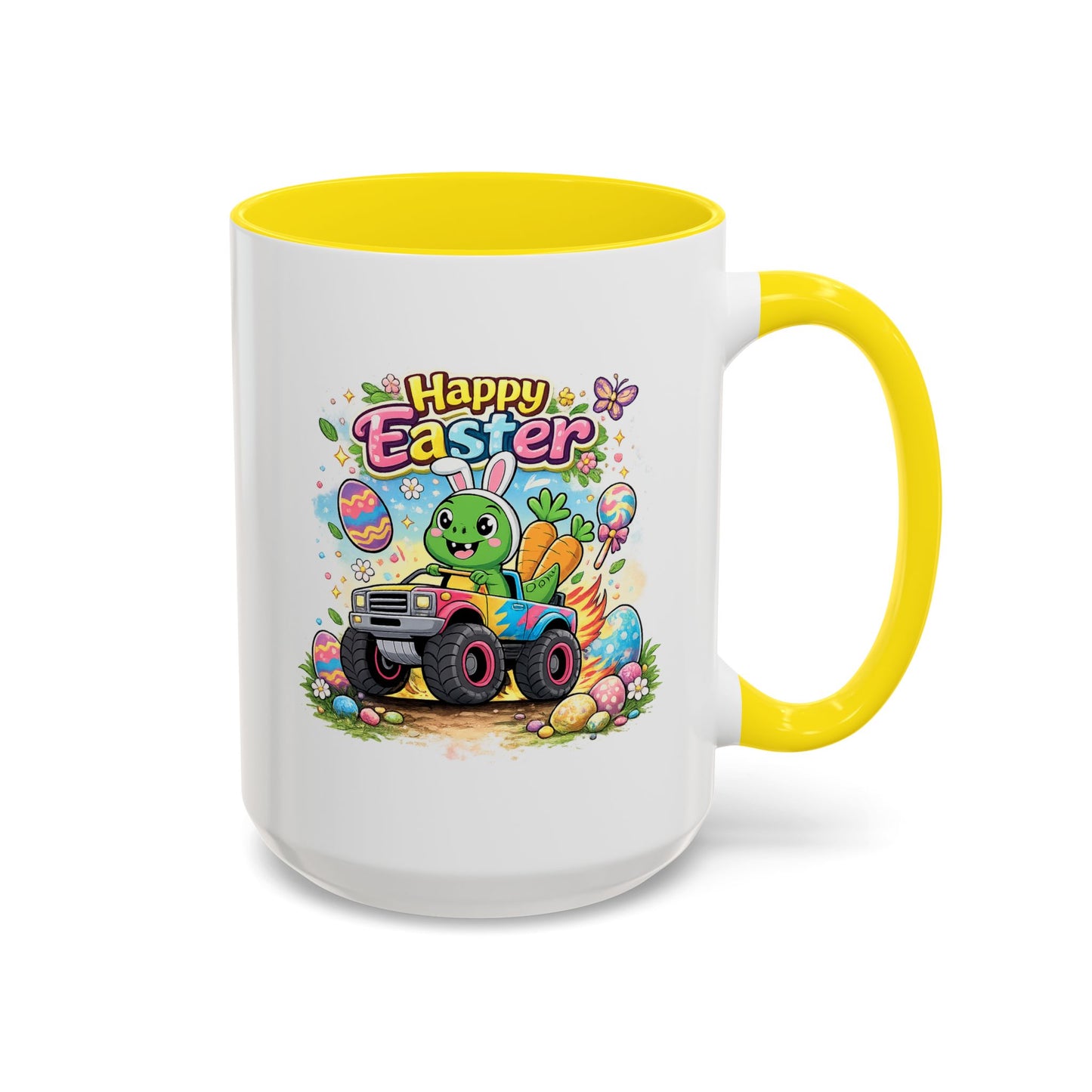 Easter Mug - Dinosaur Monster Truck