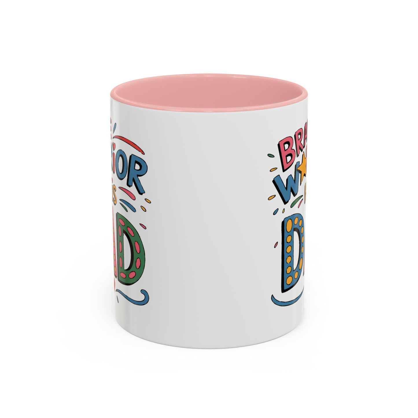 Father's Day Mug - Dad Brave Warrior