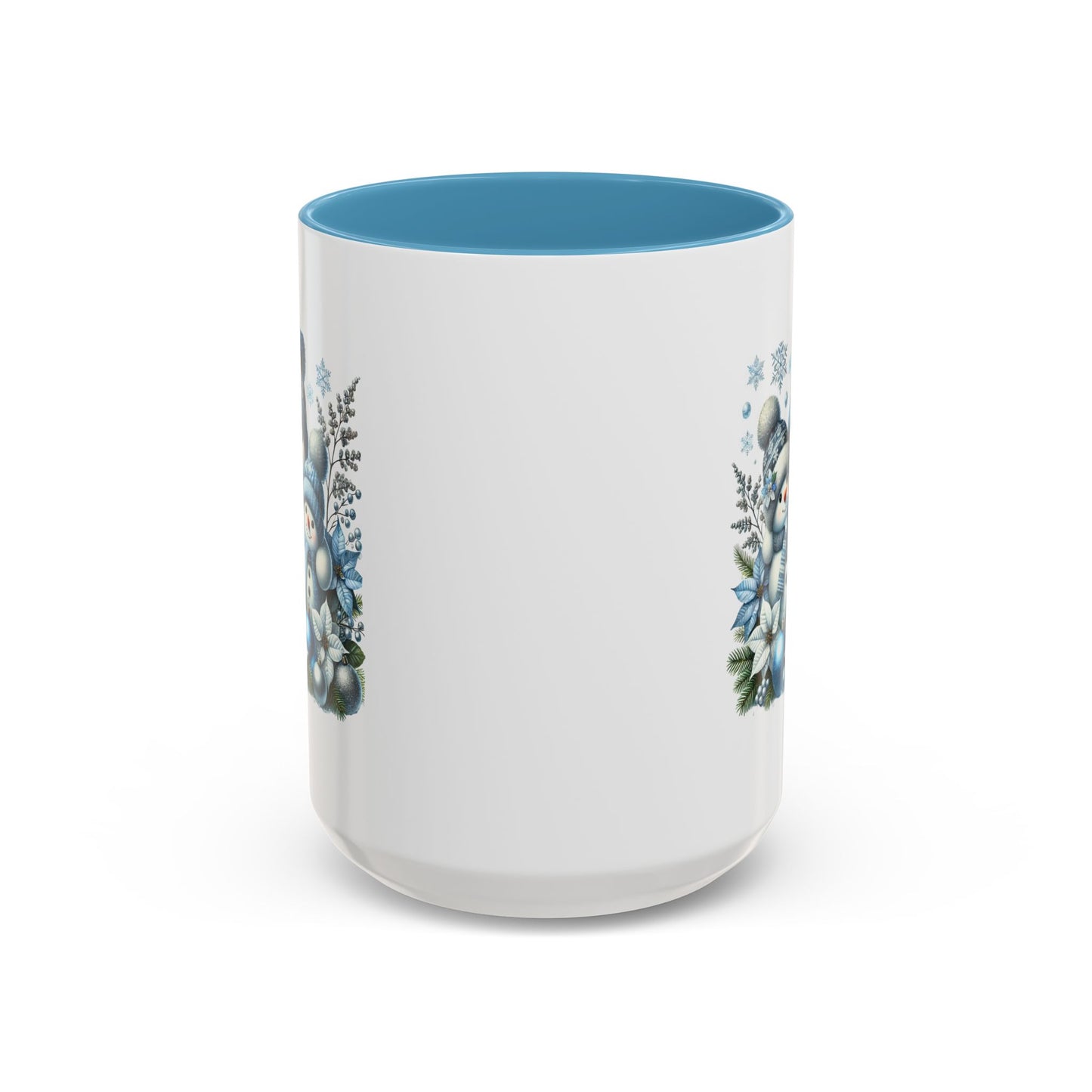 Christmas Mug - Blue Snowman Family