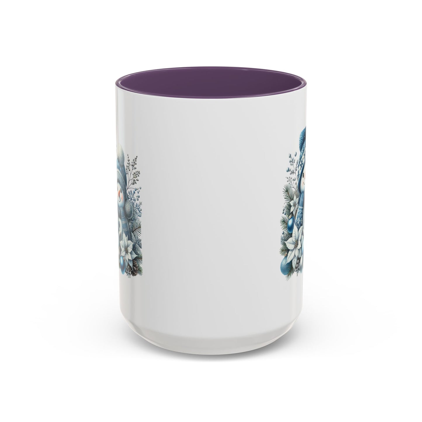 Christmas Mug - Blue Snowman Family