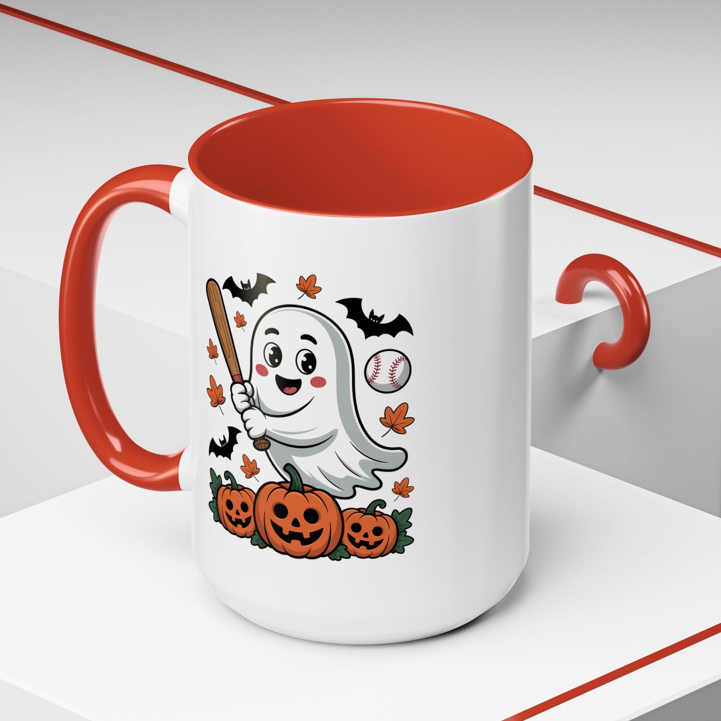 Halloween Mug - Ghost With Baseball Bat