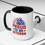 4th of July Mug - Proud to Be a Veteran Sunflower