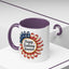 4th of July Mug - Happy Birthday America Sunflower