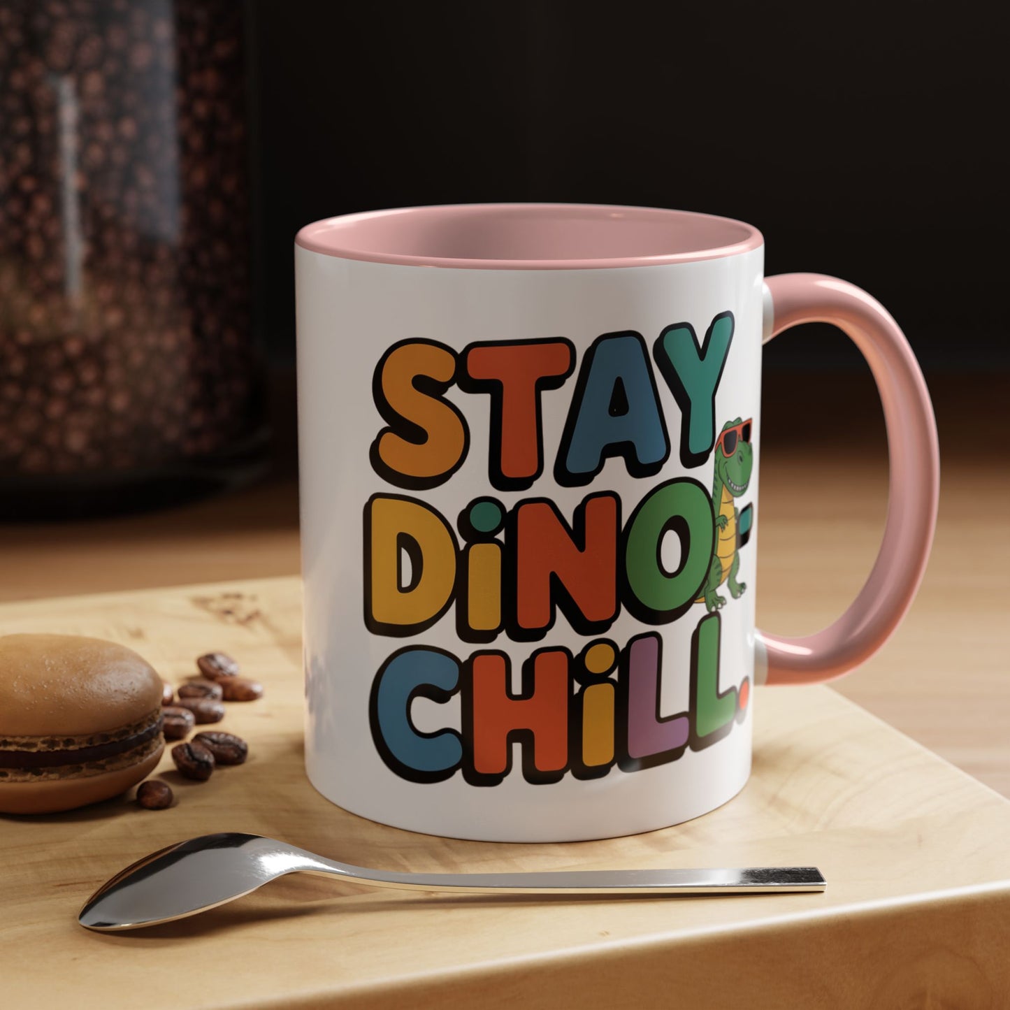 Humor mug - Stay Dino Chill