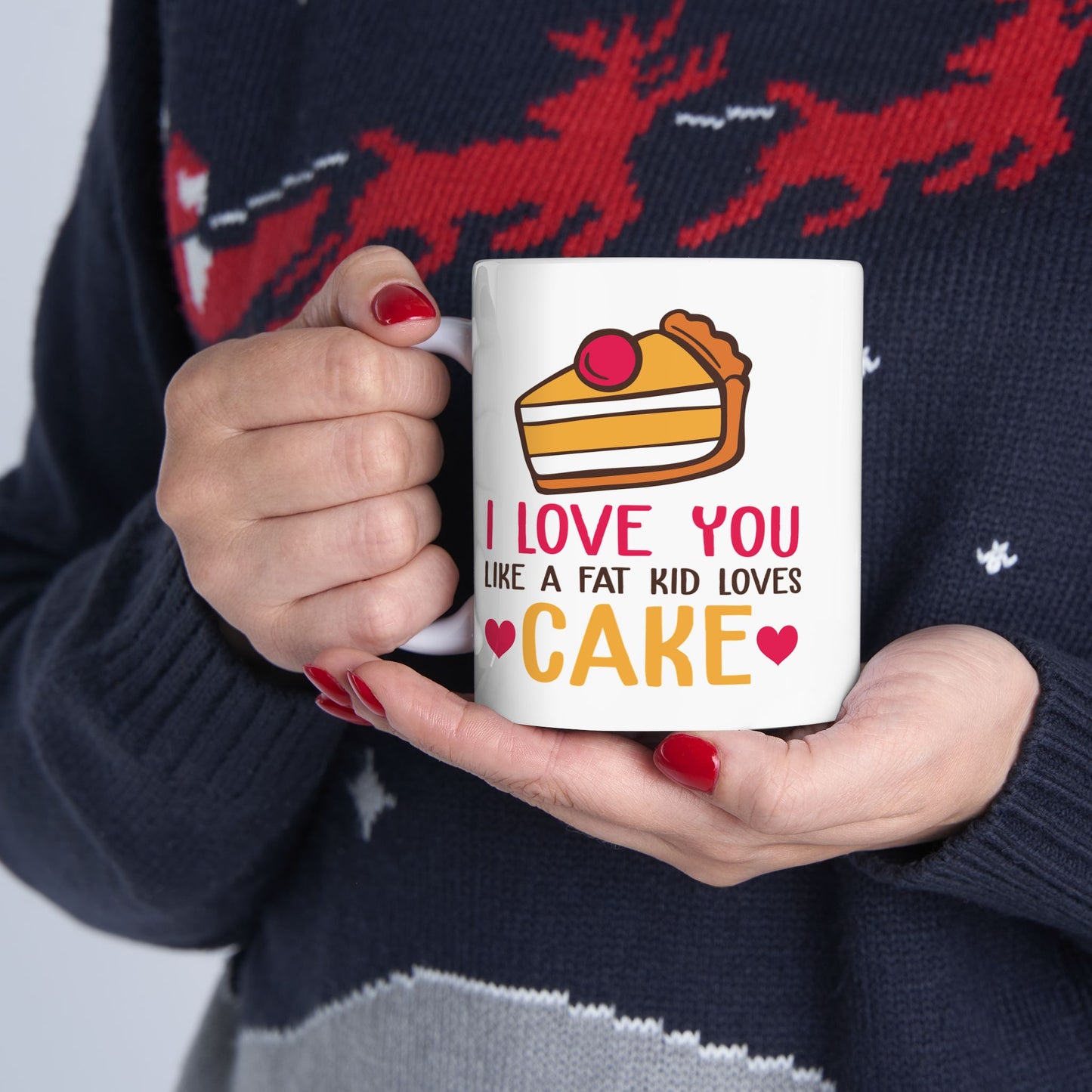 Anniversary Mug - I Love You Like A Fat Kid