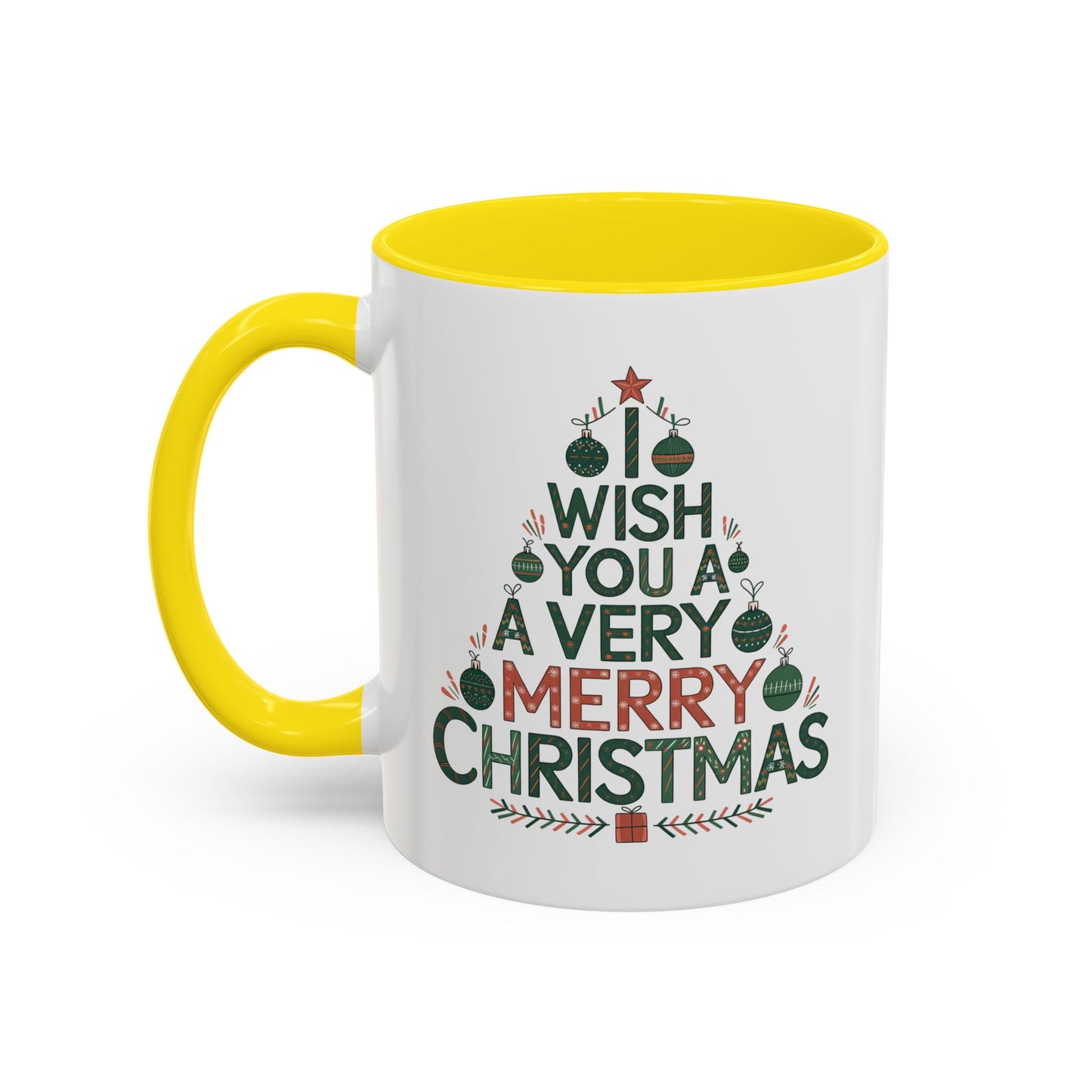 Christmas Mug - I Wish You a Merry Christmas Tree