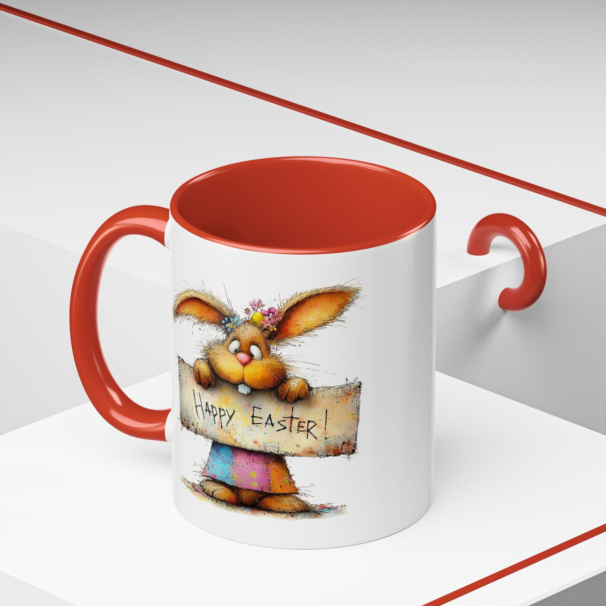 Easter Mug - Happy Easter Bunny Sign