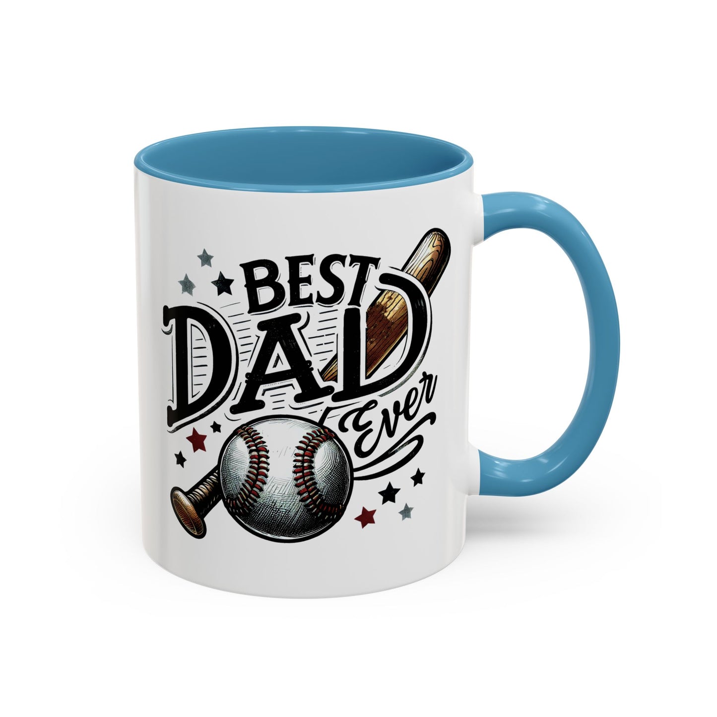 Father's Day Mug - Best Dad Ever Baseball