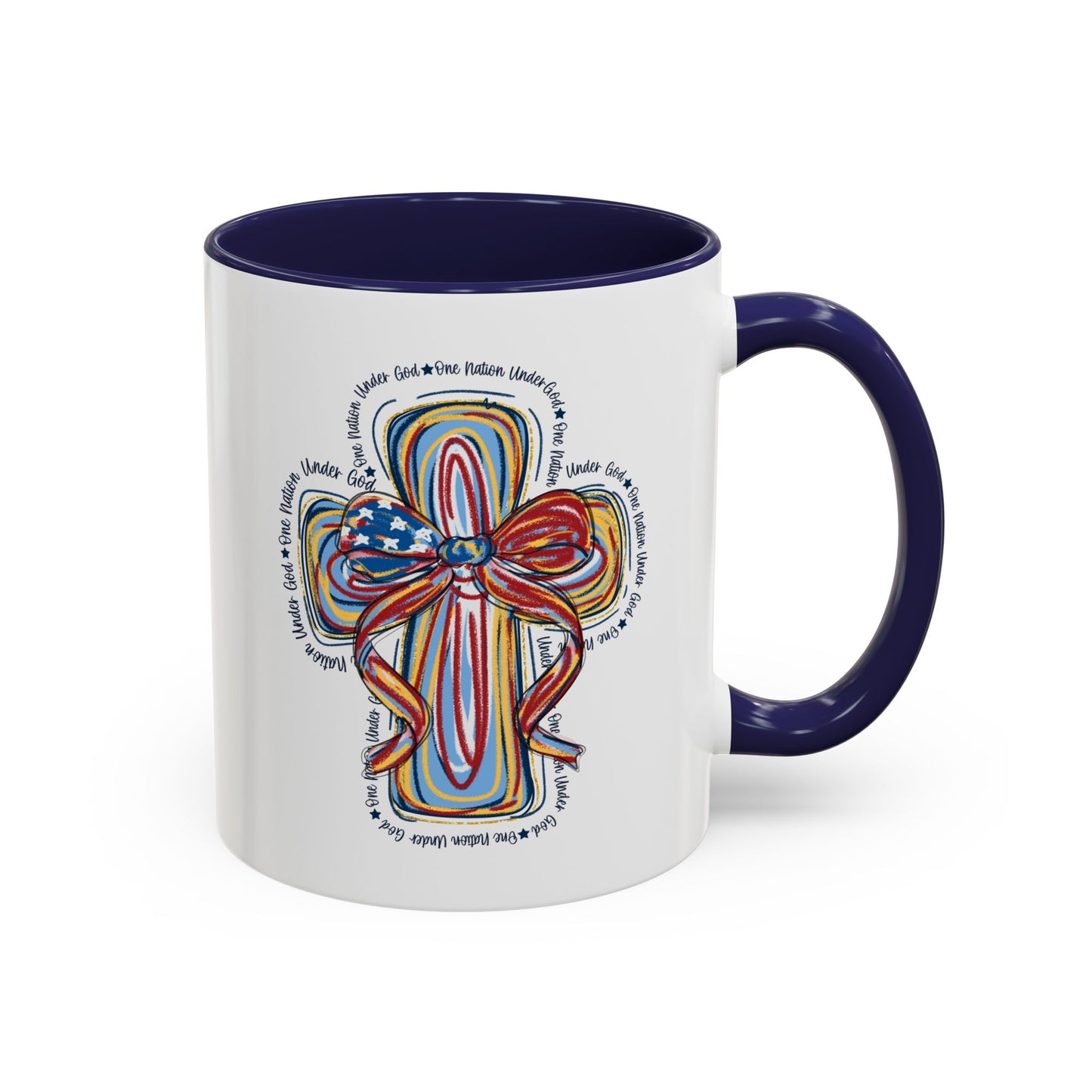 4th of July Mug - Christian Cross Bow