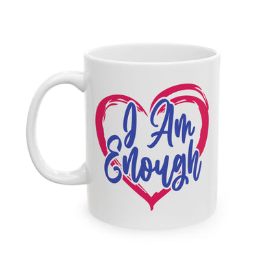 Wellness Mug - I Am Enough Heart