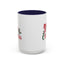 Christmas Mug - Merry Christmas Red & Green Text Bow