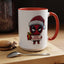 Christmas Mug - Merry Christmas Red Text Superhero