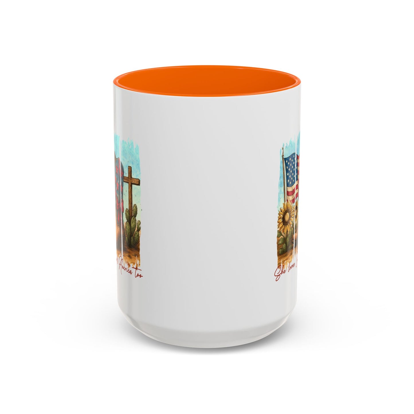 4th of July Mug - She Loves Jesus & America Too Boots