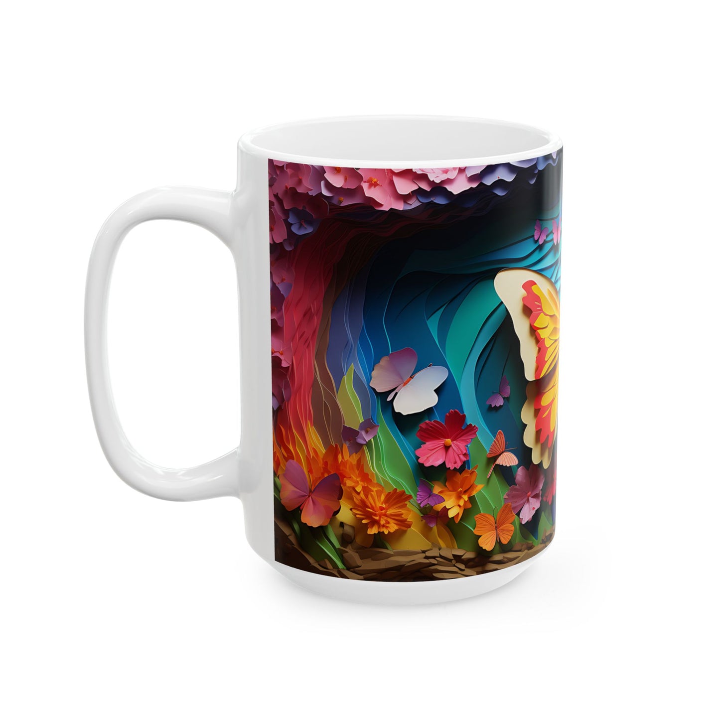 Artistic Mug - Colorful Butterflies 3