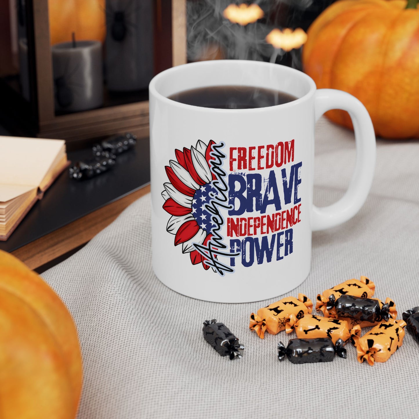 4th of July Mug - American Sunflower
