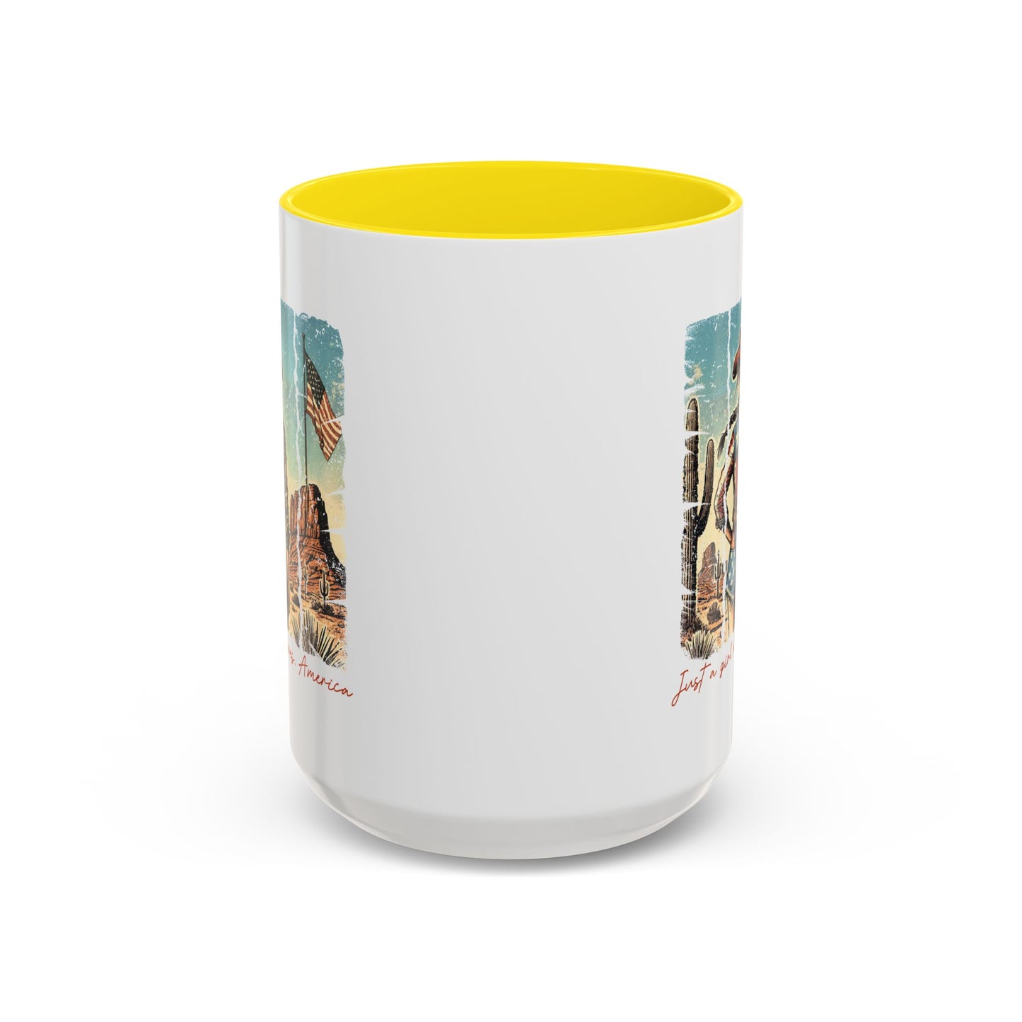 4th of July Mug - Just a Girl Who Loves America