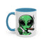 Adult Mug - Green Alien Fuck You Human