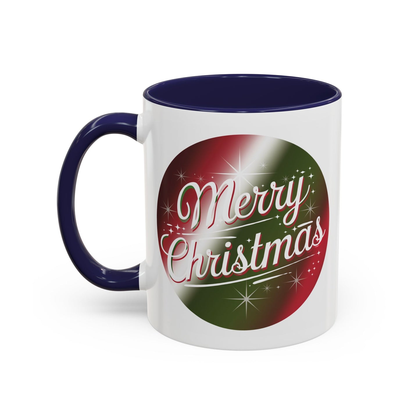 Christmas Mug - Merry Christmas White and Red Text Decoration