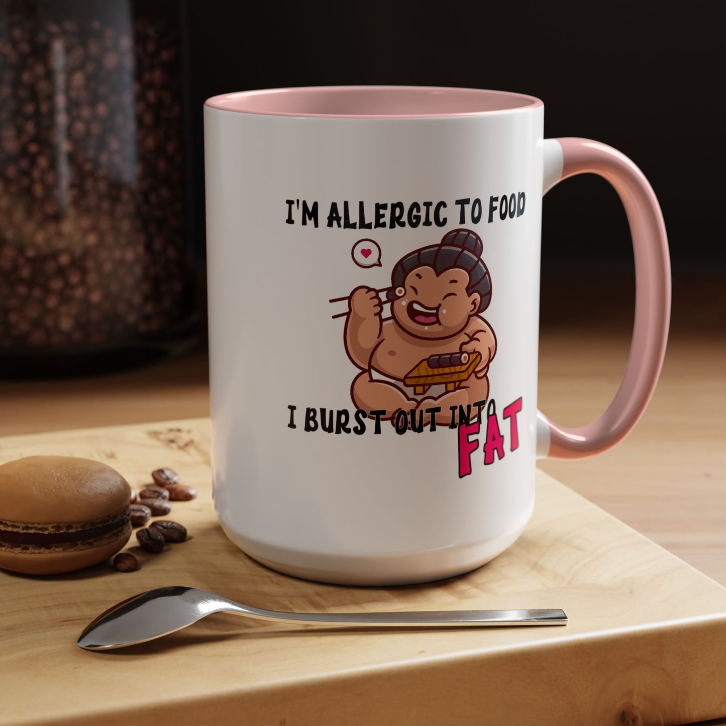 Humor Mug - I'm Allergic to Food
