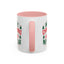 Christmas Mug - Merry Christmas and a Happy New Year Green & Red Text Trees Stars