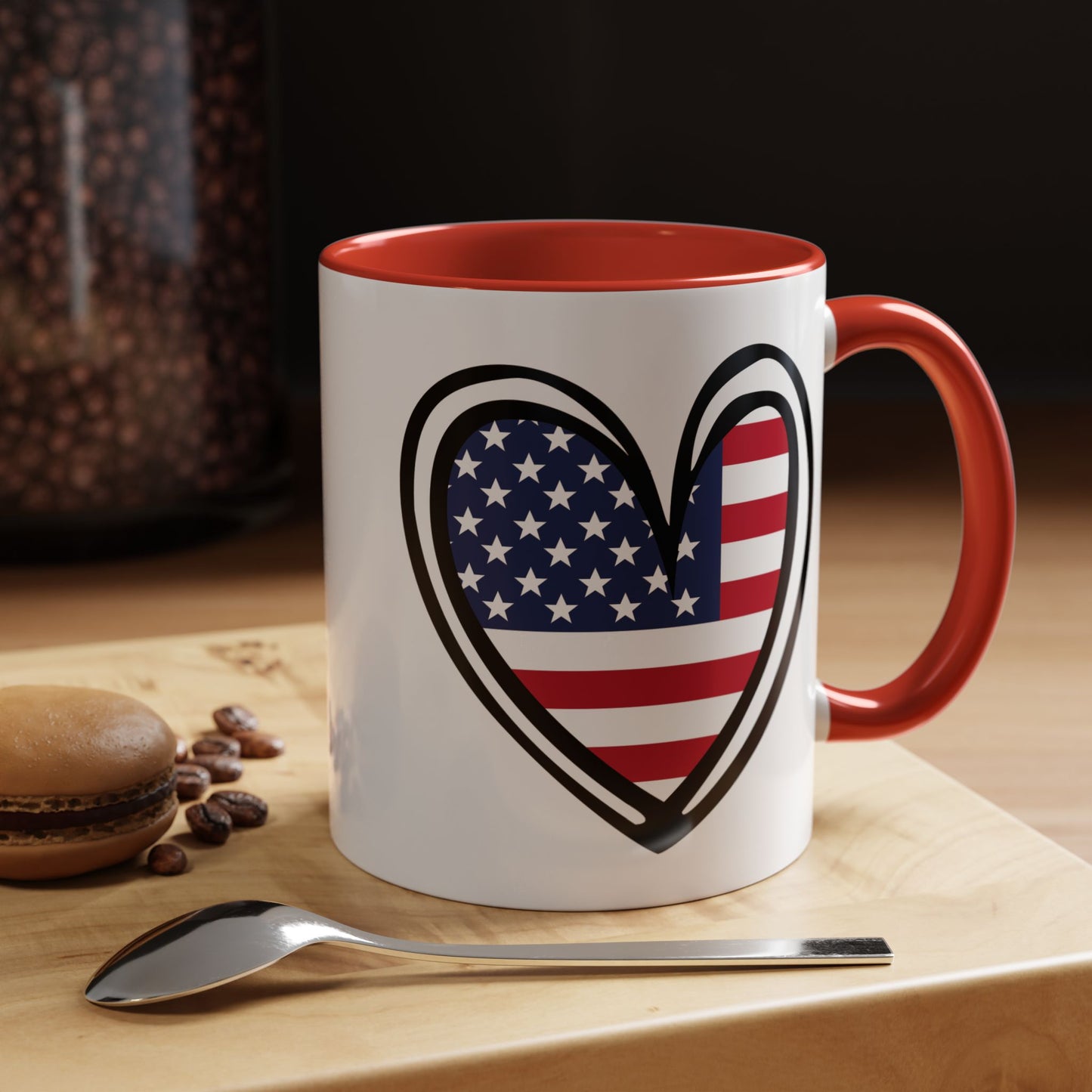 4th of July - Heart Flag