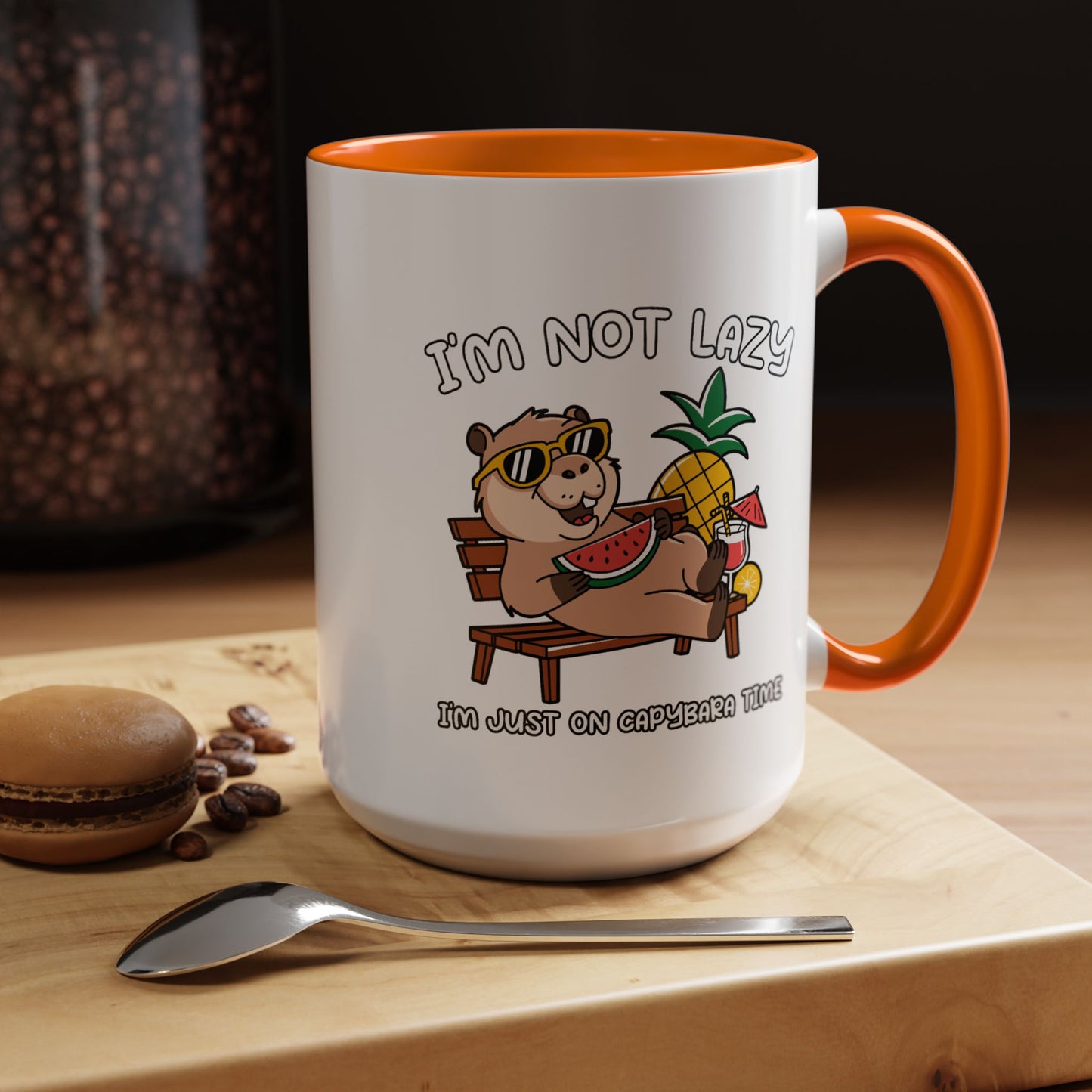 Humor Mug - I'm Not Lazy Capybara
