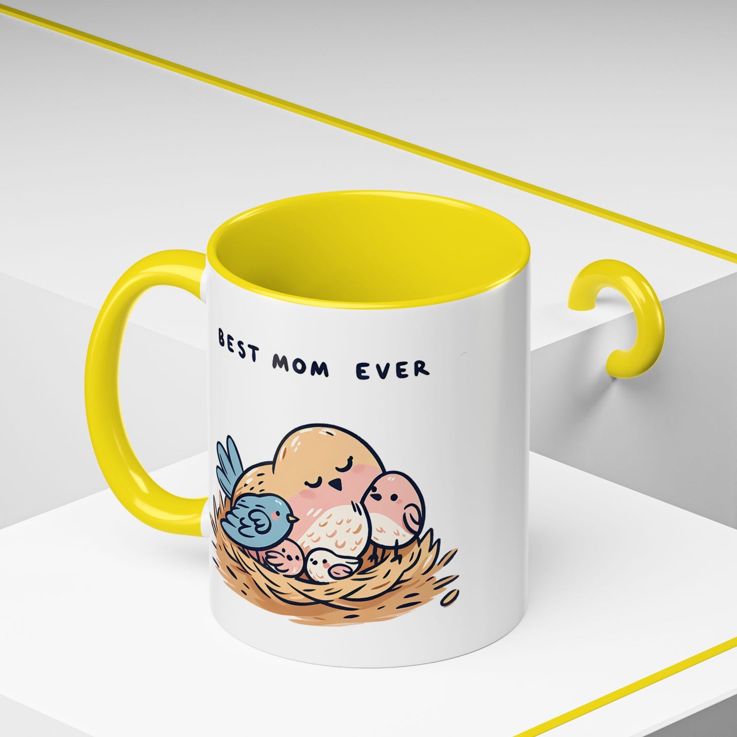 Mother's Day Mug - Best Mom Ever Birds