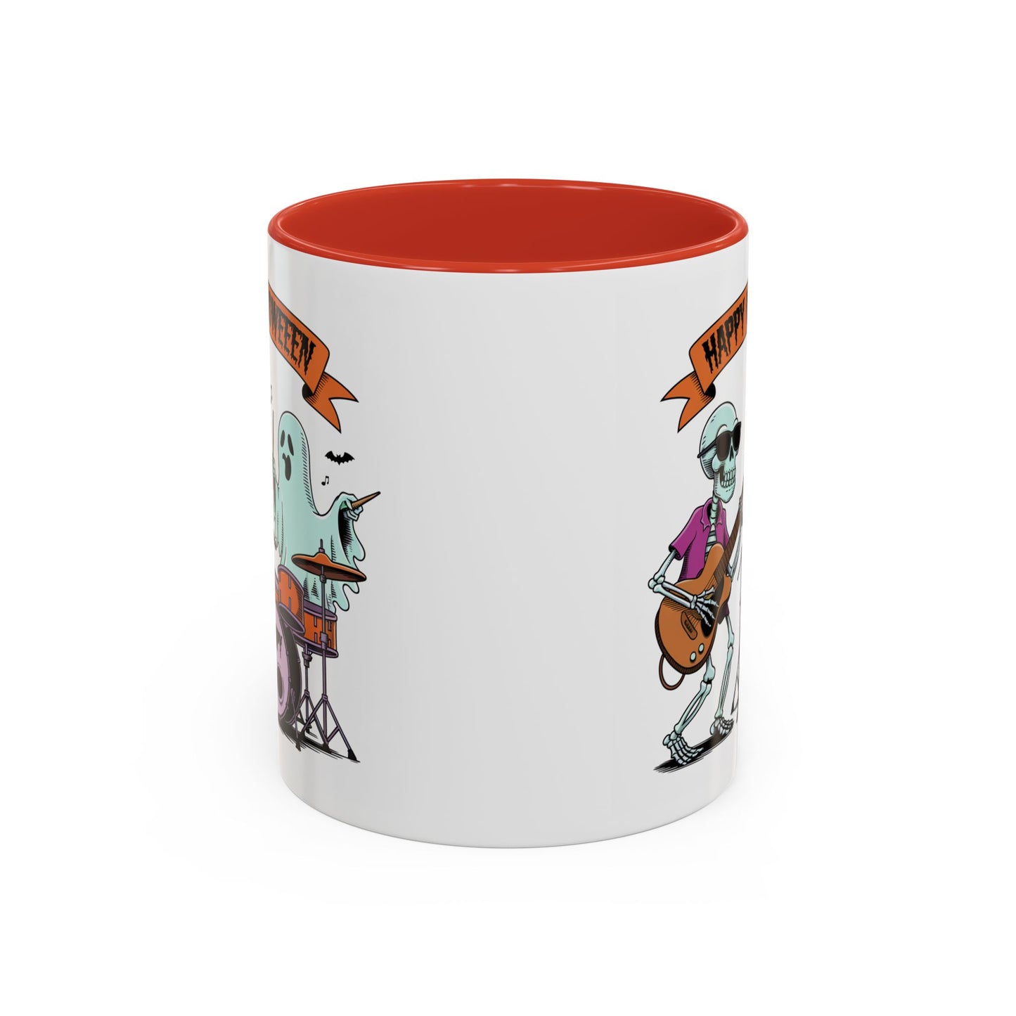 Halloween Mug - Skeleton & Ghost Band