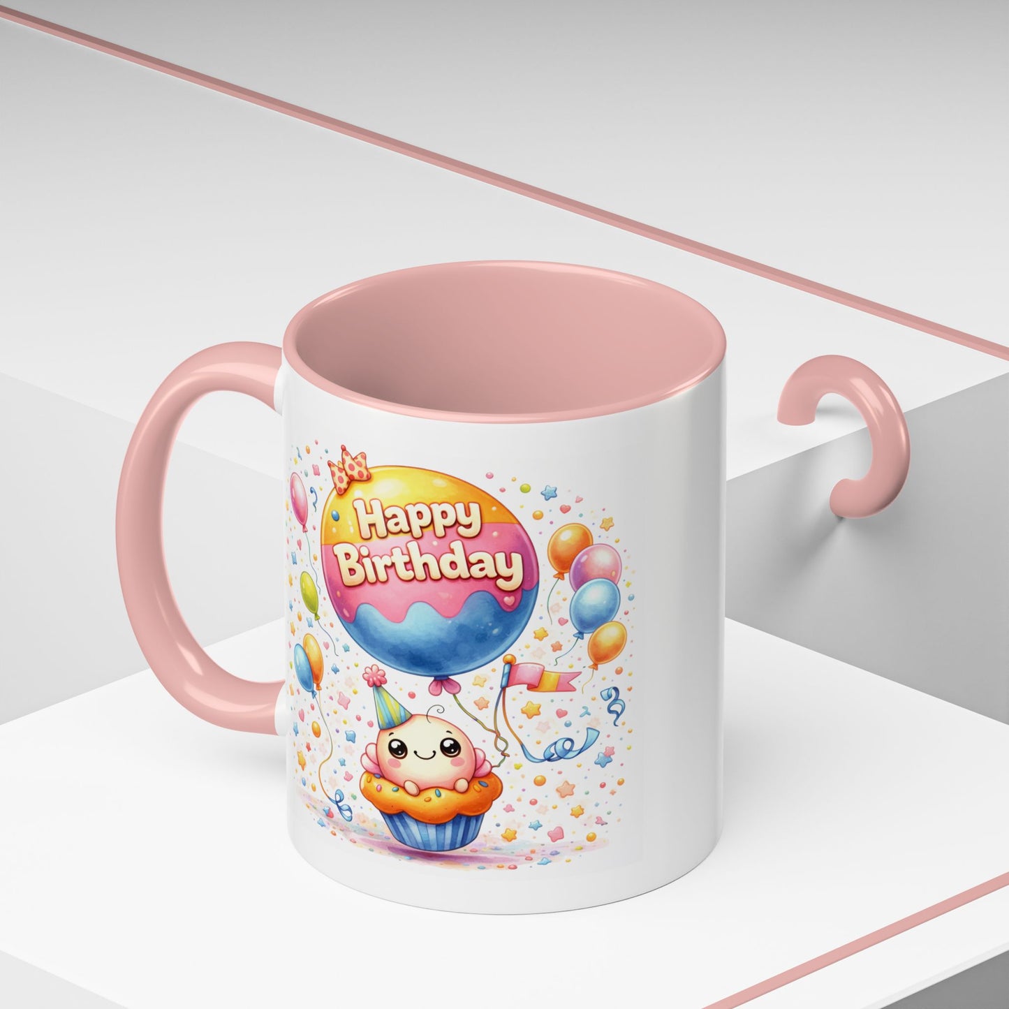 Birthday Mug - Cupcake Balloon