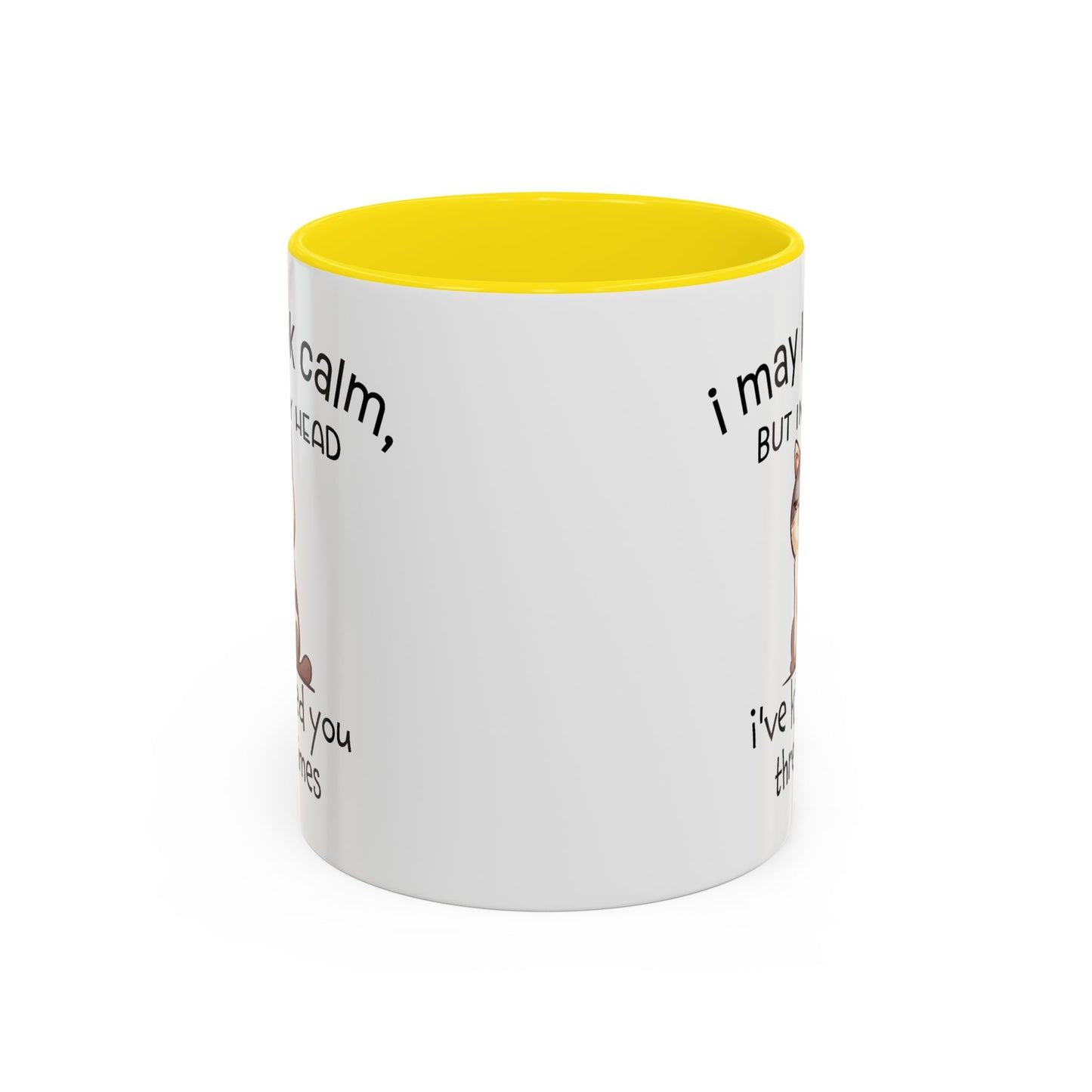 Adult Mug - I May Look Calm Cat
