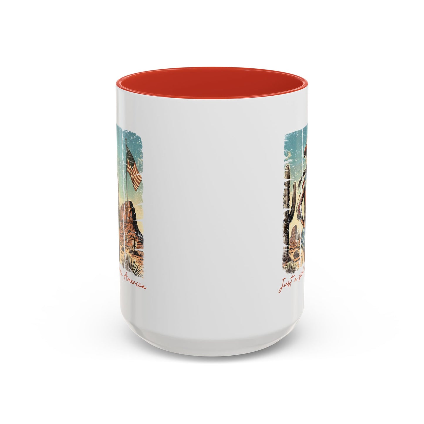 4th of July Mug - Just a Girl Who Loves America