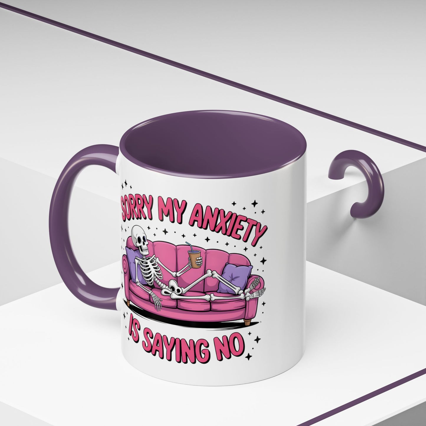 Humor Mug - Sorry My Anxiety