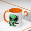 Adult Mug - Green Alien Fuck You Human