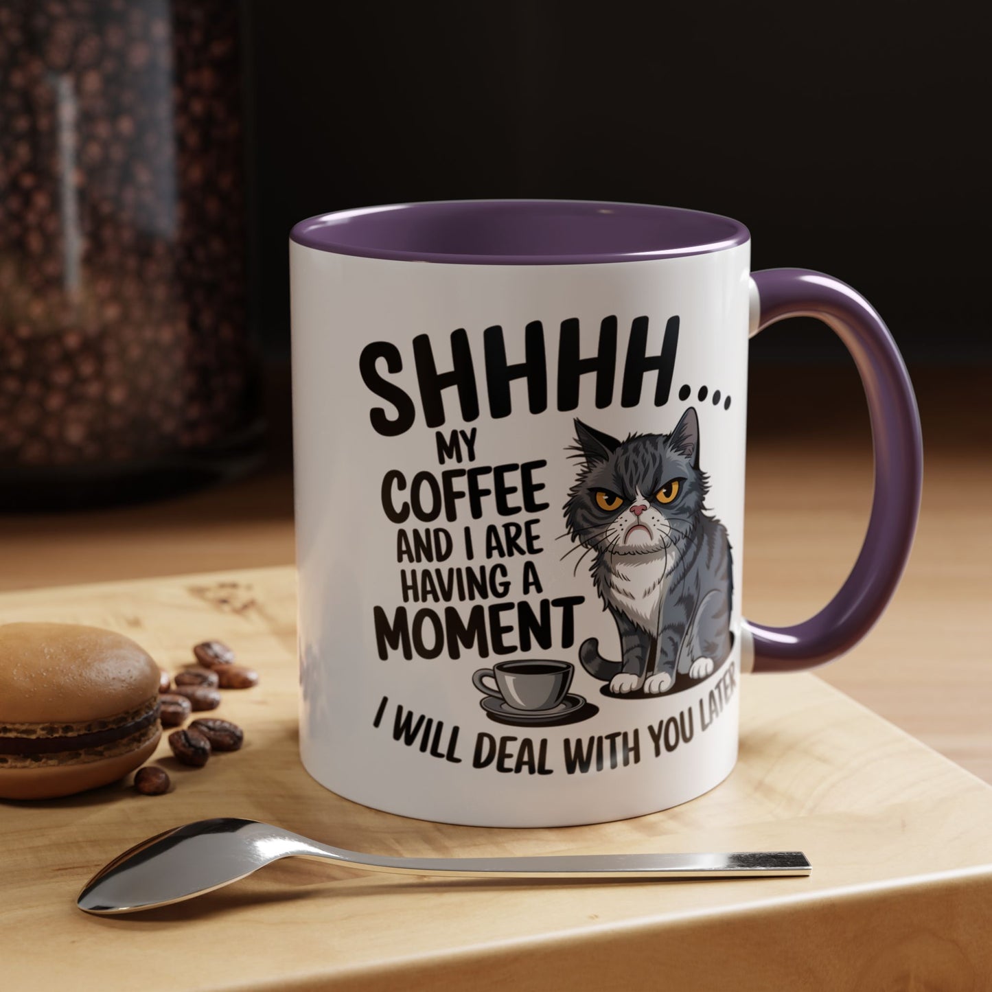 Animal Mug - Shhhh My Coffee and I