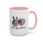 4th of July Mug - Peace Love America