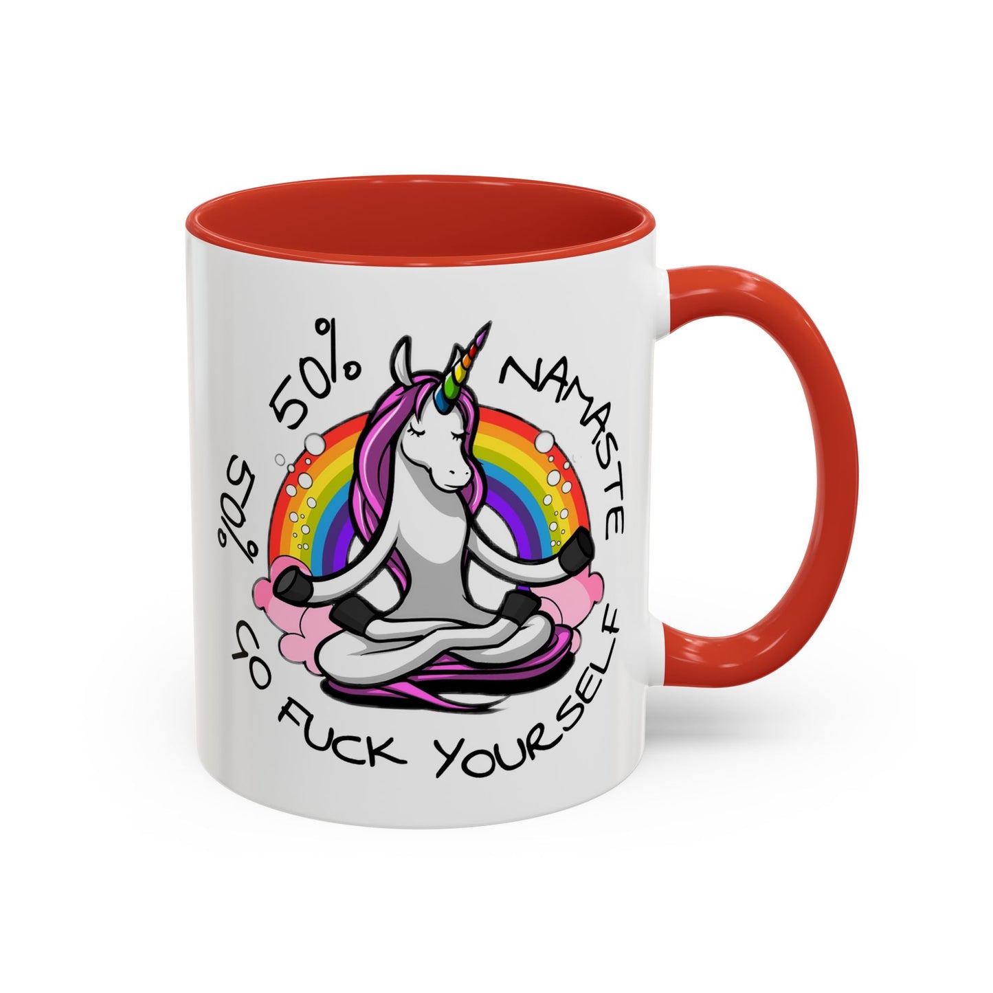 Adult Mug - 50% Namaste 50% Go Fuck Yourself