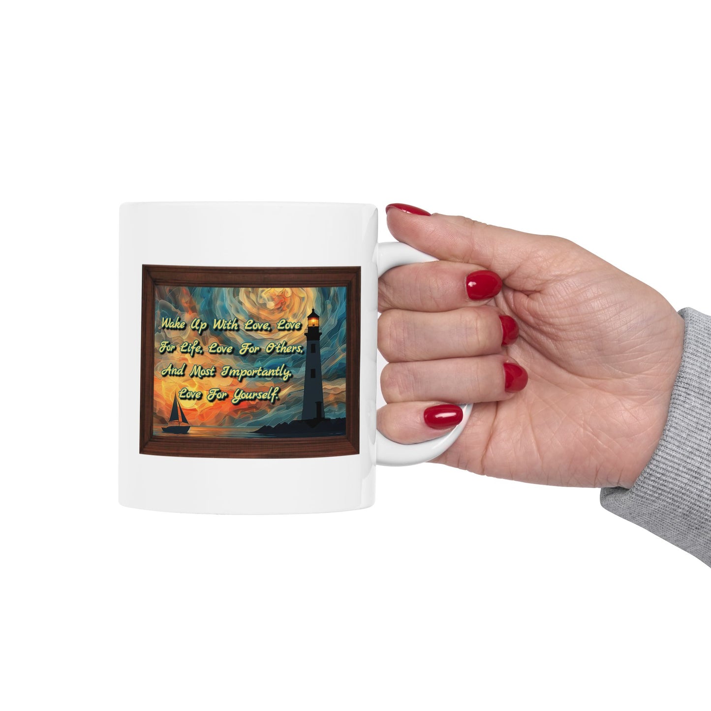 Motivation Mug - Wake Up With Love