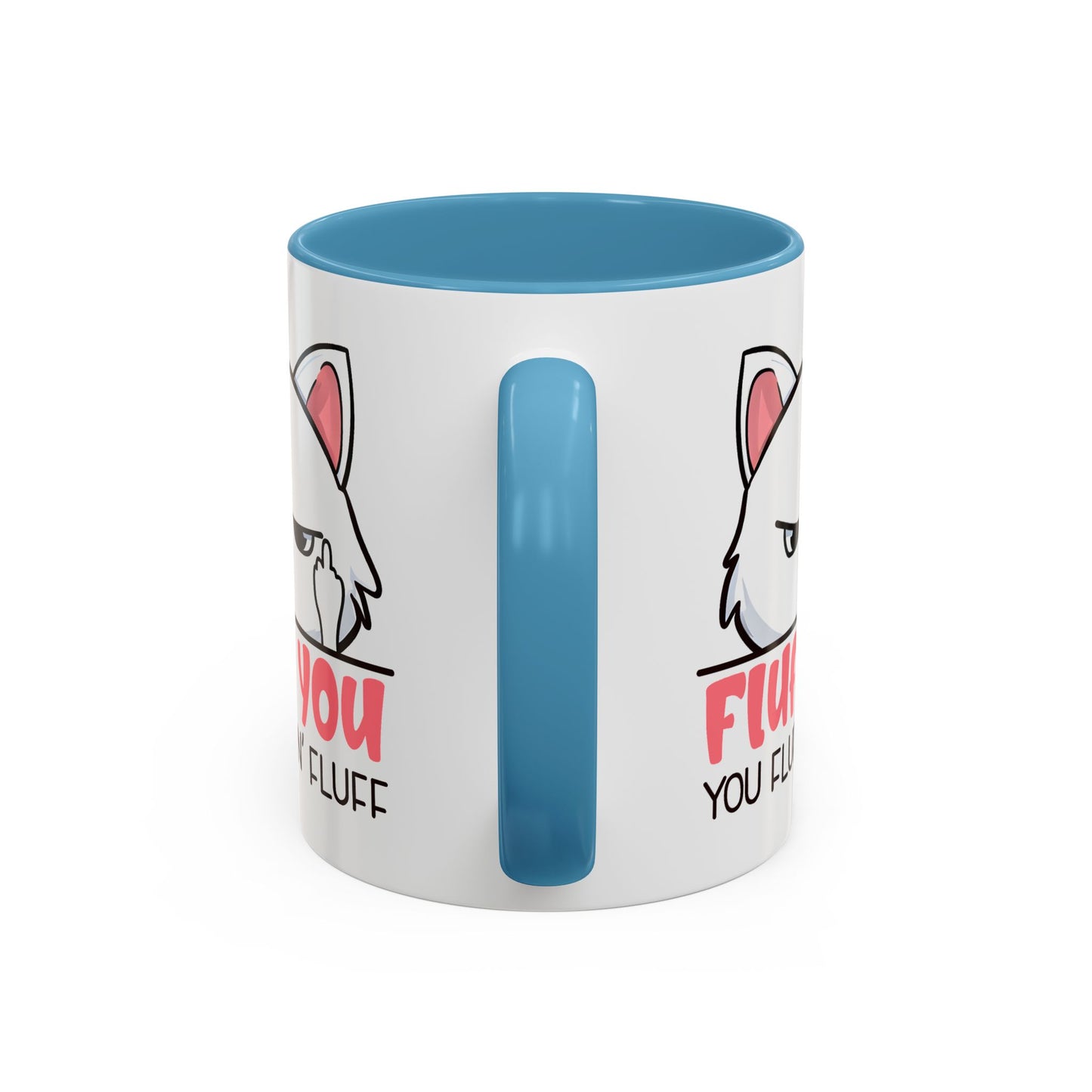 Adult Mug - Fluff You White Cat