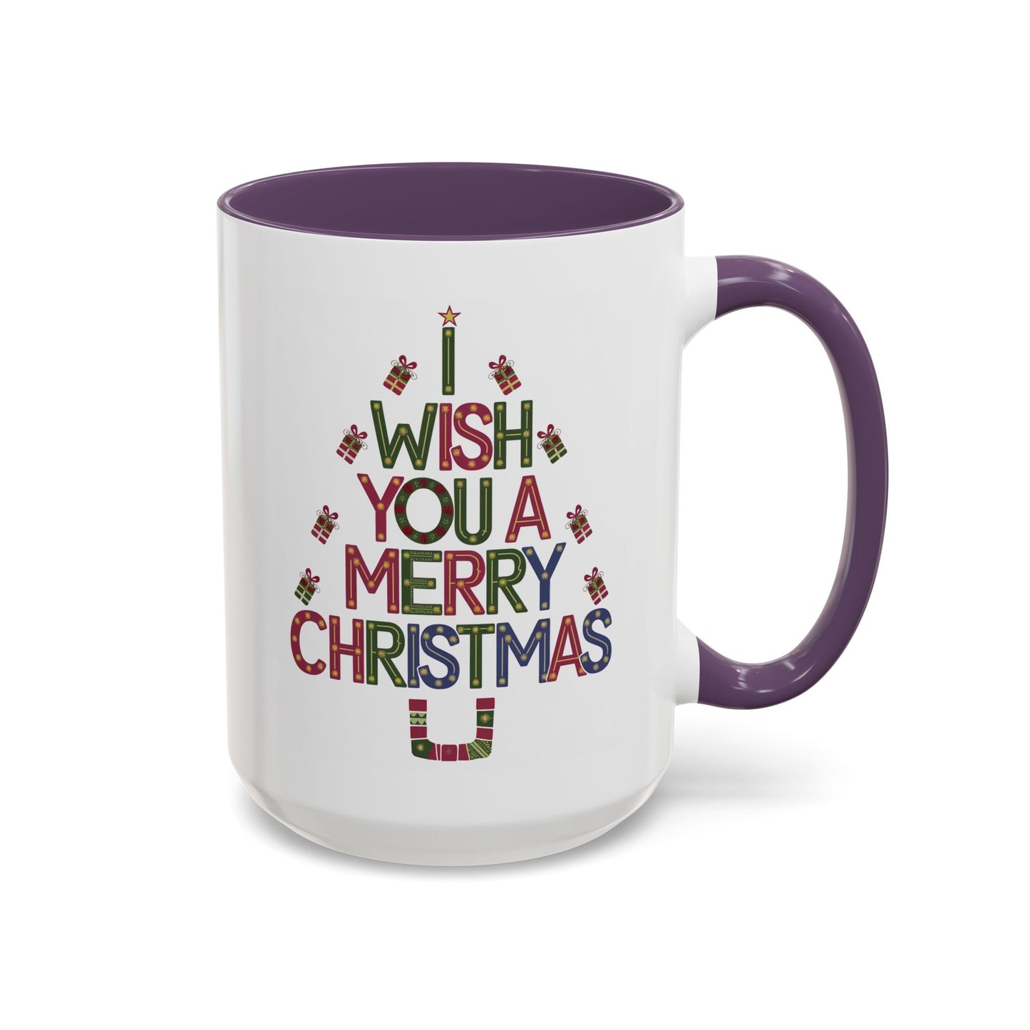 Christmas Mug - I Wish You a Merry Christmas Present Treee