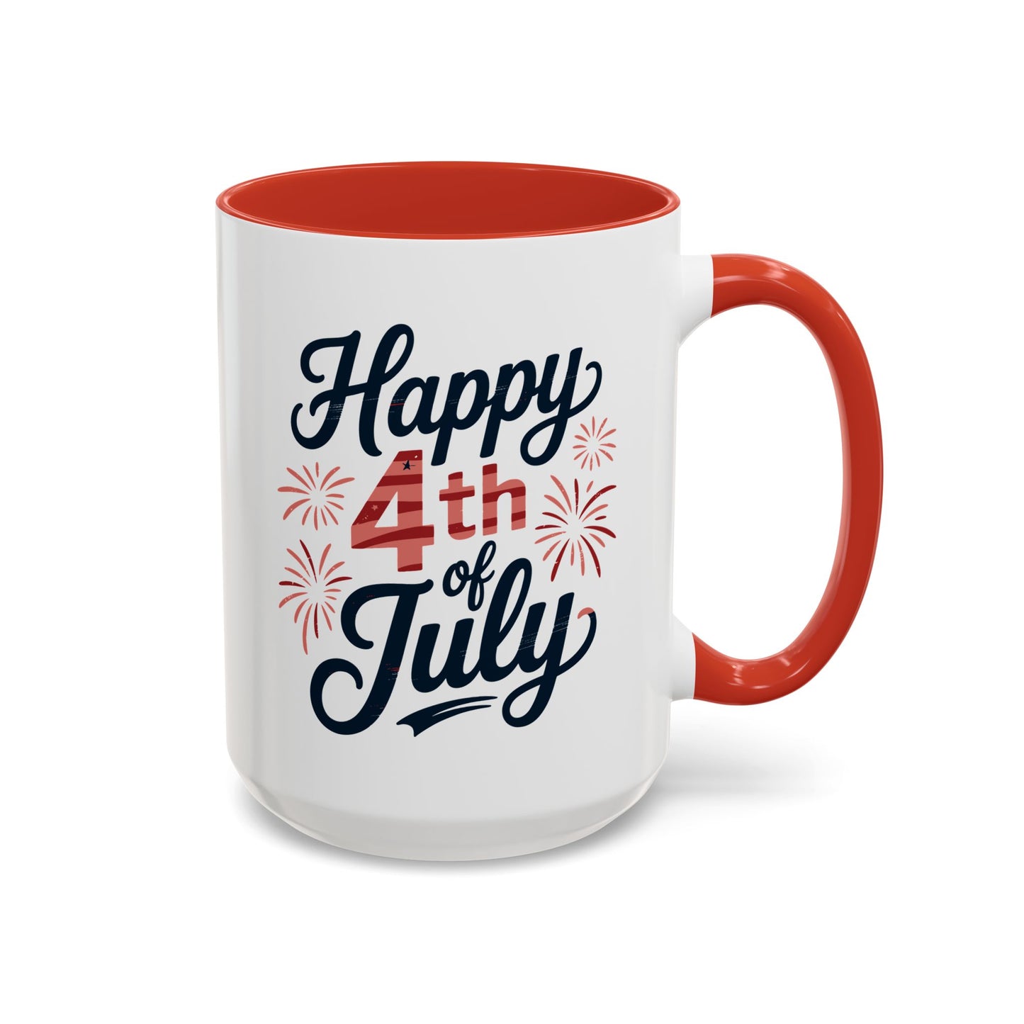 4th of July Mug - Happy 4th of July Fireworks