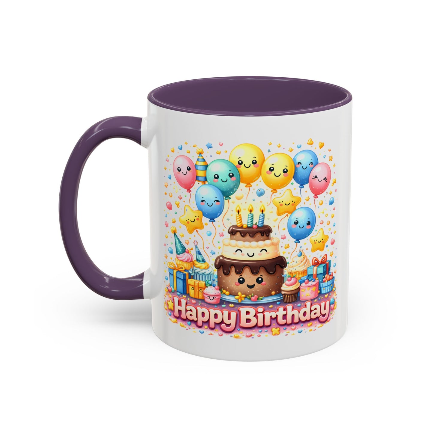 Birthday Mug - Cake and Balloons